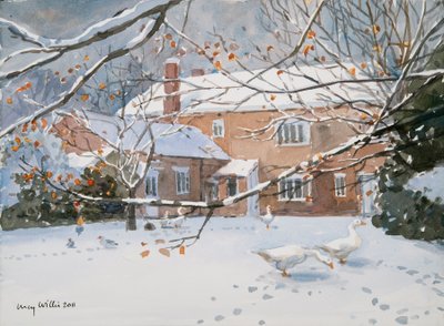 Farmhouse in the Snow by Lucy Willis